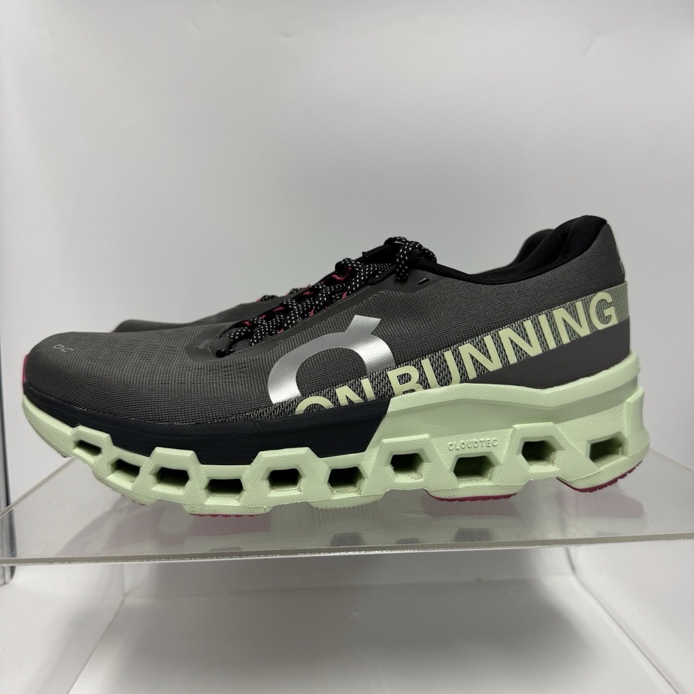 On Cloudmonster 2 Running Shoes Asphalt/Lima 3ME10122541 Men's Size 12